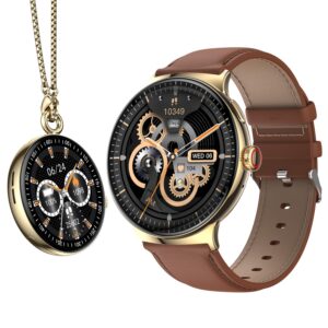 itel Unicorn Smartwatch with Single chip BT Calling, 1.43" AMOLED Display,(Champagne Gold)