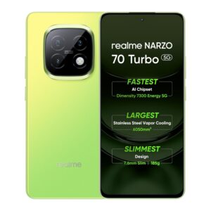 realme NARZO 70 Turbo 5G (Turbo Green, 8GB RAM,128GB Storage)