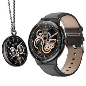 itel Unicorn Smartwatch with Single chip BT Calling, 1.43" AMOLED Display,(Dark Chrome)