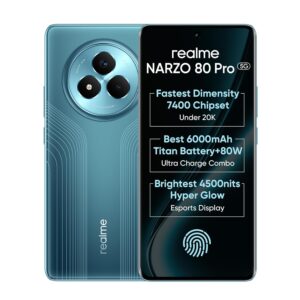 realme NARZO 80 Pro 5G (Racing Green, 12GB+256GB Storage)