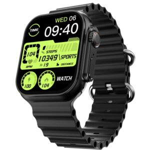 Fire-Boltt Dapper’s 54.61 mm (2.15 inch) IPS Big Screen, GPS Tracking, Compass, Wireless Charging,(Black)