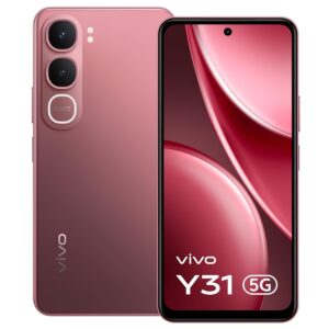 vivo Y31 5G (Rose Red, 4GB RAM, 128GB Storage)
