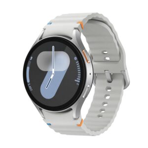 Samsung Galaxy Watch 7 (44mm, Silver, BT) with 3nm Processor | Dual GPS | Sapphire Glass, Silver