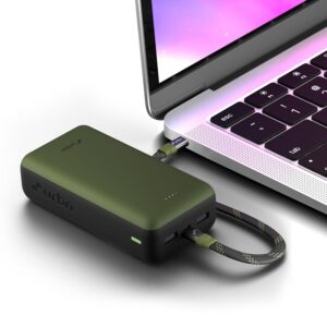 URBN 27000 mAh 65W Ultra Fast Charging Compact Laptop Power Bank,Charge Macbook & Mobile Phones, (Camo)