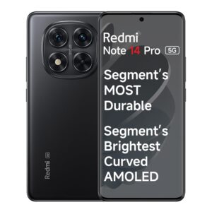 Redmi Note 14 Pro 5G Titan Black 8GB RAM 256GB Storage