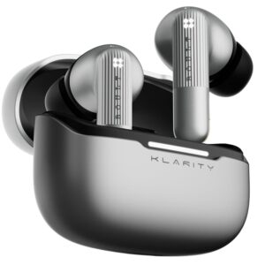 Boult Newly Launched Klarity 3 6-Mic Hybrid ANC (Upto 50dB) in Ear Earbuds, (Smoky Metal)