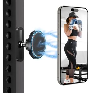 BIJASANI 2025 Upgraded Dual Magnetic 360 Degree Mobile Holder for Gym, (Dual_Magnet)