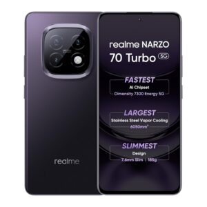 realme NARZO 70 Turbo 5G (Turbo Purple,12GB RAM, 256GB Storage)