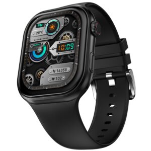 Fire-Boltt Brillia Smart Watch with 51.3mm (2.02 inch) AMOLED Display, Long Battery Life (Black)