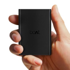 boAt Energyshroom PB400 Pro 20000mAh | Pocket Size, Compact Power Bank (Carbon Black)
