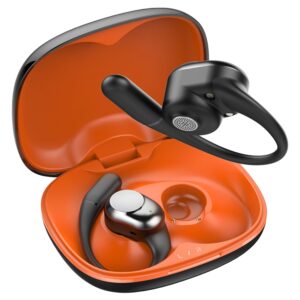 truke Newly Launched Buds Freedom Open Ear wireless Earbuds with PureVoice™ Technology, (Sunset Black)