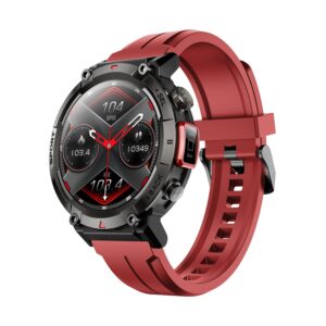 Cult Ranger XR1-1.43" AMOLED Display,Outdoor Rugged Smartwatch for Men, Bluetooth Calling, Red