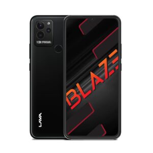 Lava Blaze (Glass Black, 3GB RAM, 64GB Storage)