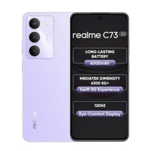 realme C73 5G Smartphone 4+128GB Crystal Purple