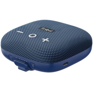 Tribit StormBox Micro 2 Portable Speaker: 90dB Loud Sound Deep Bass IP67 Waterproof Small Speaker Built-in Strap (Blue)