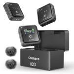 GRENARO Wireless Mic for YouTubers, P12 Professional Mic for YouTube with 100M Range, Smart Noise Reduction
