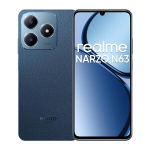 realme NARZO N63 (Leather Blue, 4GB RAM+128GB Storage)