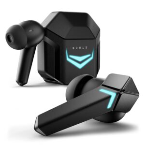 Boult Audio AMMO True Wireless in Ear Earbuds with 40ms Lowest Latency, 40H Playtime, Black