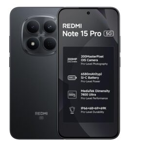 REDMI Note 15 Pro 5G (Carbon Black, 8GB+256GB)