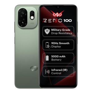 Zeno 100 (4+8GB RAM, 64GB ROM) | 5000mAh Battery | Green