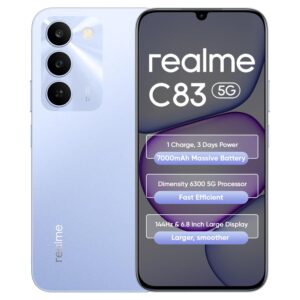realme C83 5G Smartphone 7000mAh Mega Battery, 6GB+ 128GB, Blooming Purple