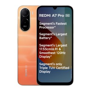 REDMI A7 Pro 5G (Sunset Orange, 4GB RAM,128GB Storage)