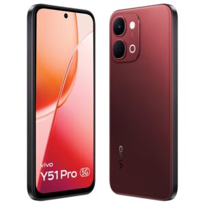 vivo Y51 Pro 5G (Festive Red, 8GB RAM, 256GB Storage)