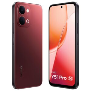 vivo Y51 Pro 5G (Festive Red, 8GB RAM, 128GB Storage)