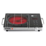 CELLO Blazing 800+ Infrared Cooktop Stove 2200W Black | Crystal Glass Top Plate