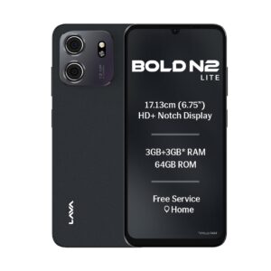 Lava Bold N2 Lite (Nilgiri Blue, 3 GB RAM, 64 GB Storage)