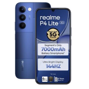 realme P4 Lite 5G (Mosaic Blue, 128GB Storage), (6GB RAM)