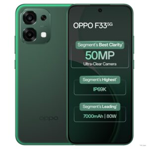 Oppo F33 5G Smartphone (8GB RAM, 256GB Storage, Forest Green)