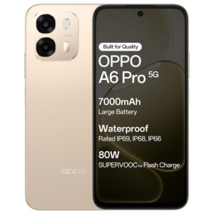 Oppo A6 Pro 5G (Gold, 8GB RAM, 256GB Storage)