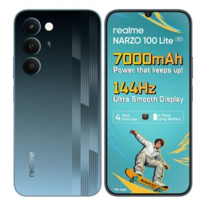 realme narzo 100 Lite 5G (Thunder Black,4GB+128GB) | 7000mAh Titan Battery